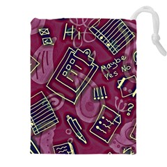 Abstract Art Pattern Design Background Drawstring Pouch (4xl) by Grandong