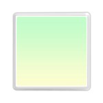 Mint Green To Cream Yellow Linear Gradient Memory Card Reader (Square) Front