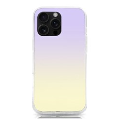 Pale Violet To Cream Yellow Linear Gradient Iphone 16 Pro Max Tpu Uv Print Case by GradientsOmbre