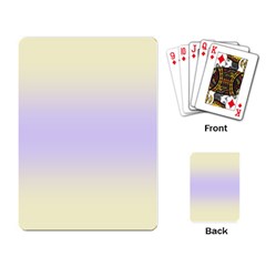 Cream Yellow To Pale Violet Bilinear Gradient Playing Cards Single Design (rectangle) by GradientsOmbre
