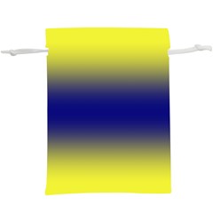 Electric Yellow To Navy Blue Bilinear Gradient Lightweight Drawstring Pouch (xl) by GradientsOmbre