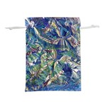 Blue Blend Lightweight Drawstring Pouch (L) Front