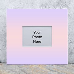 Pale Violet To Pale Pink Bilinear Gradient White Wall Photo Frame 5  X 7  by GradientsOmbre