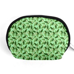 Leaves Pattern Texture Seamless Accessory Pouch (medium) by Hannah976