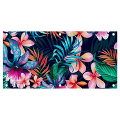 Hawaiian Flowers Hawaii Banner And Sign 4  X 2  by Cemarart