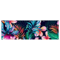 Hawaiian Flowers Hawaii Banner And Sign 12  X 4  by Cemarart
