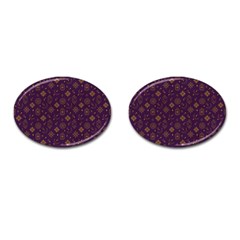 Moon Stars Pattern Cufflinks (oval) by Sabxi