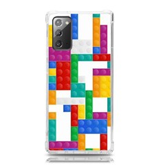 Colorful Bricks, Bricks, Colorful Samsung Galaxy Note 20 Tpu Uv Case by kyorashop23