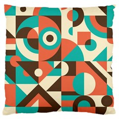 Retro Colorful Background, Retro Abstraction Standard Premium Plush Fleece Cushion Case (one Side) by kyorashop23
