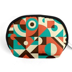 Retro Colorful Background, Retro Abstraction Accessory Pouch (medium) by kyorashop23