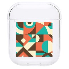 Retro Colorful Background, Retro Abstraction Hard Pc Airpods 1/2 Case by kyorashop23