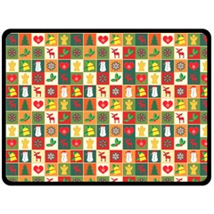 Template Christmas Pattern Fleece Blanket (large) by Proyonanggan