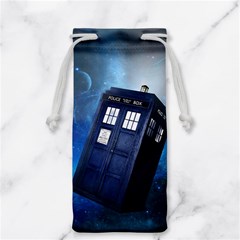 Tardis Doctor Who Space Blue Jewelry Bag by Cemarart