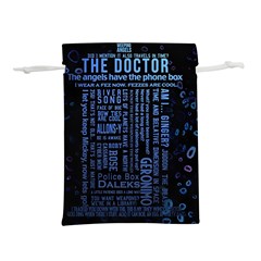 Doctor Who Tardis Lightweight Drawstring Pouch (l) by Cemarart