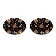 Seamless Pattern Repeat Repetition Cufflinks (oval) by Sabxi