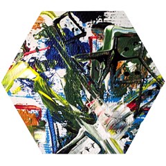 Snow In A City-1-1 Wooden Puzzle Hexagon by bestdesignintheworld