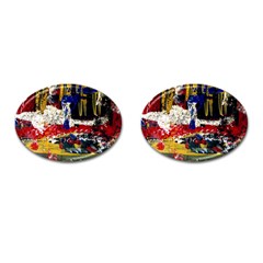 Abstract-1 Cufflinks (oval) by bestdesignintheworld
