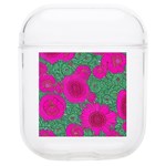 Mid Century Retro Floral 1970s 1960s Pattern 97 Soft TPU AirPods 1/2 Case Front