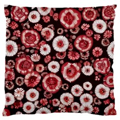 Mid Century Retro Floral 1970s 1960s Pattern 96 16  Baby Flannel Cushion Case (two Sides) by violetheavensky
