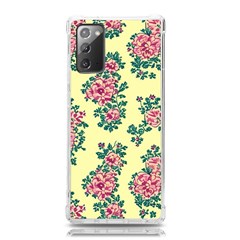 Retro 1880s Flowers Pattern 8 Samsung Galaxy Note 20 Tpu Uv Case by violetheavensky