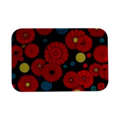 Mid Century Retro Floral 1970s 1960s Pattern 104 Open Lid Metal Box (silver)   by violetheavensky