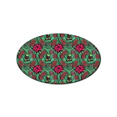 Retro 1880s Flowers Pattern 3 Sticker Oval (100 Pack) by violetheavensky