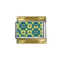 Royal Fractal Pattern 2 Gold Trim Italian Charm (9mm) by violetheavensky