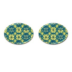 Royal Fractal Pattern 2 Cufflinks (oval) by violetheavensky