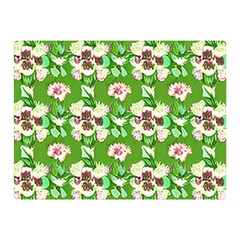 Retro 1880s Flowers Pattern 4 Two Sides Premium Plush Fleece Blanket (mini) by violetheavensky