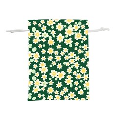 Mid Century Retro Floral 1970s 1960s Pattern 93 Lightweight Drawstring Pouch (m) by violetheavensky