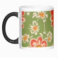 Retro 40s 50s Mexico Flowers Pattern 3 Morph Mug by violetheavensky