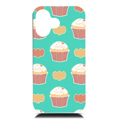 Retro 40s 50s Cupcake Pattern 3 Iphone 16 Black Uv Print Pc Hardshell Case by violetheavensky