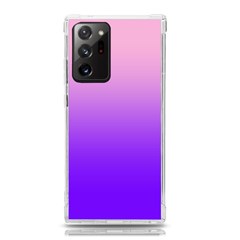 Cotton Candy Pink To Indigo Violet Linear Gradient Samsung Galaxy Note 20 Ultra Tpu Uv Case by GradientsOmbre