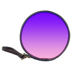 Indigo Violet To Cotton Candy Pink Linear Gradient Classic 20-cd Wallets by GradientsOmbre