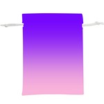 Indigo Violet To Cotton Candy Pink Linear Gradient Lightweight Drawstring Pouch (XL) Front