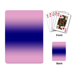 Cotton Candy Pink To Navy Blue Bilinear Gradient Playing Cards Single Design (rectangle) by GradientsOmbre