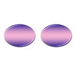 Navy Blue To Cotton Candy Pink Bilinear Gradient Cufflinks (Oval) Front(Pair)