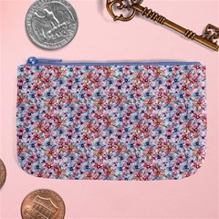 Floral Mix Large Coin Purse by DinkovaArt