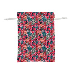 Red Flowers 2 Lightweight Drawstring Pouch (m) by DinkovaArt