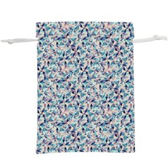 Blue Leaves (2) Lightweight Drawstring Pouch (xl) by DinkovaArt
