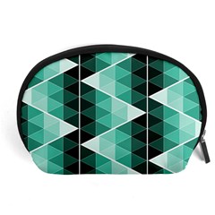 Triangles Pyramid Geometric Pattern Accessory Pouch (large) by Sabxi