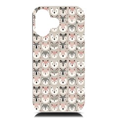 Cute Animals Iphone 16 Black Uv Print Pc Hardshell Case by DinkovaArt
