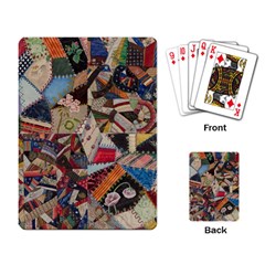 Background Embroidery Pattern Stitches Abstract Playing Cards Single Design (rectangle) by Ket1n9
