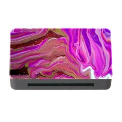 Magenta Waves Memory Card Reader With Cf by kaleidomarblingart