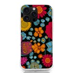 Mid Century Retro Floral 1970s 1960s Pattern 77 iPhone 16 Pro Max TPU UV Print Case Front