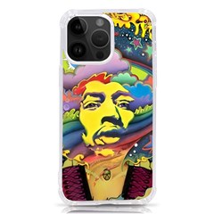 Psychedelic Rock Jimi Hendri Iphone 14 Pro Max Tpu Uv Print Case by Tsamara