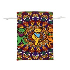 Grateful Dead Psychedelic Bears Lightweight Drawstring Pouch (s) by Tsamara
