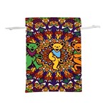 Grateful Dead Psychedelic Bears Lightweight Drawstring Pouch (M) Front