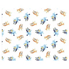 Bluey Pattern 60  X 50  Premium Plush Fleece Blanket (medium) by avitendut