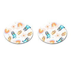 Bluey Cufflinks (oval) by avitendut